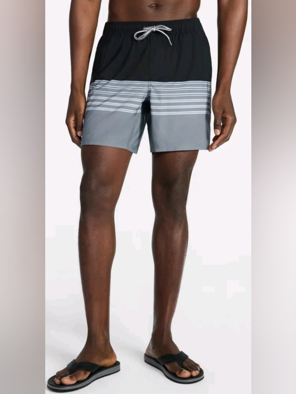 Performance Lined Swim Trunk Black & Gray Men Size S(28-30) & XL(40-42) Availabl